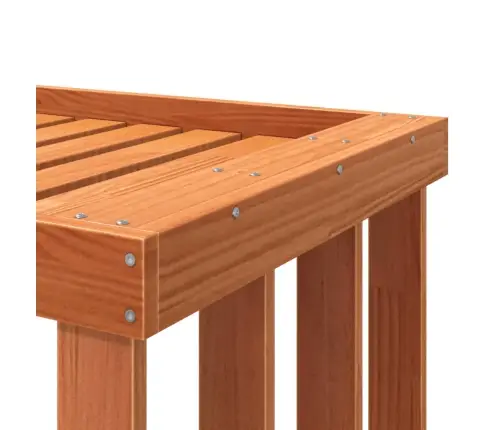 Āra Malkas Plaukts, Vaska Brūnas, 109X52X106 Cm, Priedes Koks Vidaxl