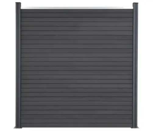 Žoga Paneļu Komplekts, Pelēks, 699X186 Cm, Wpc Vidaxl