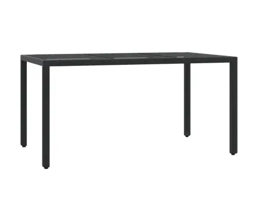 5-Daļīgs Dārza Mēbeļu Komplekts, Matrači, Melna Pe  Rotangpalma Vidaxl