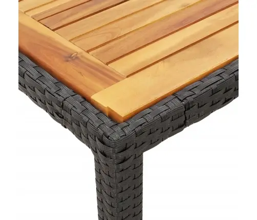 Sodo Komplektas Su Pagalvėlėmis, 7 Dalių, Juodas, Poliratanas