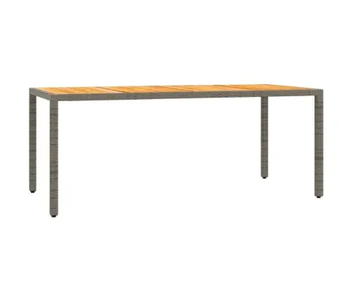 7-Daļīgs Dārza Mēbeļu Komplekts, Matrači, Pelēka Pe Rotangpalma Vidaxl