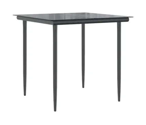 Sodo Komplektas Su Pagalvėlėmis, 3 Dalių, Juodas, Poliratanas