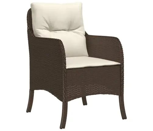 5-Daļīgs Dārza Mēbeļu Komplekts Ar Matračiem, Pe Rotangpalma Vidaxl