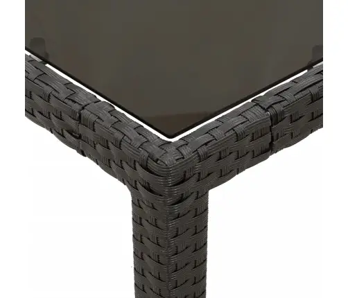 Sodo Komplektas Su Pagalvėlėmis, 5 Dalių, Juodas, Poliratanas