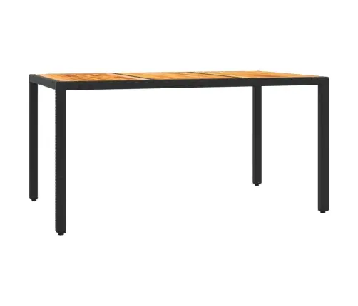 5-Daļīgs Dārza Mēbeļu Komplekts, Matrači, Melna Pe  Rotangpalma Vidaxl