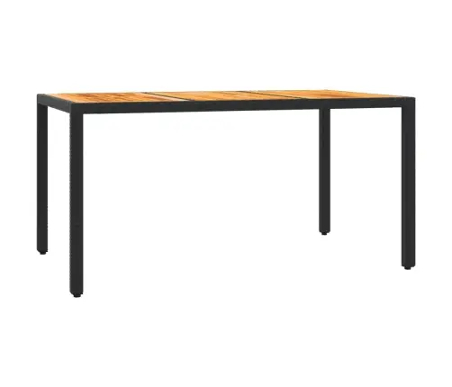 5-Osaline Aiamööbli Komplekt Patjadega, Must, Polürotang