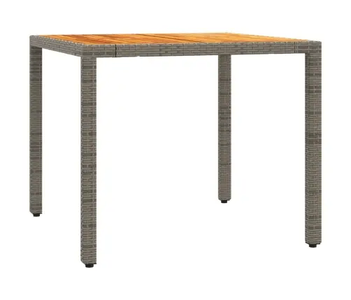 5-Daļīgs Dārza Mēbeļu Komplekts, Matrači, Pelēka Pe Rotangpalma Vidaxl