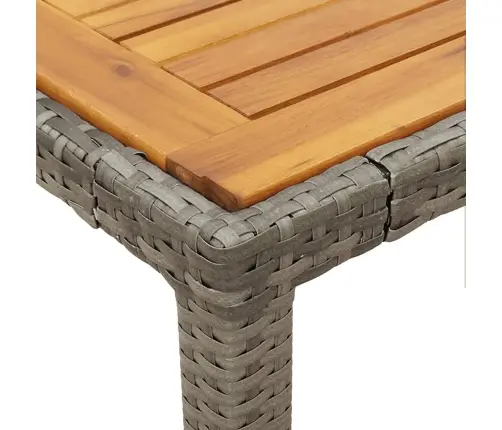 Sodo Komplektas Su Pagalvėlėmis, 7 Dalių, Pilkas, Poliratanas