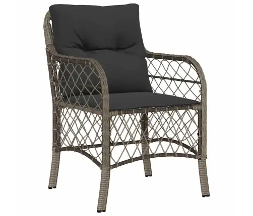 9-Osaline Aiamööbli Komplekt Patjadega, Hall, Polürotang