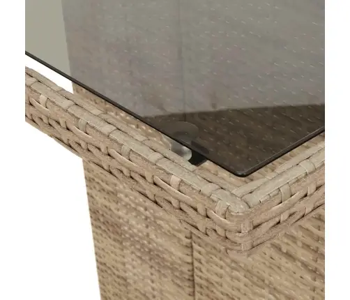 9-Daļīgs Virtuves Mēbeļu Komplekts Ar Matračiem, Pe Rotangpalma Vidaxl