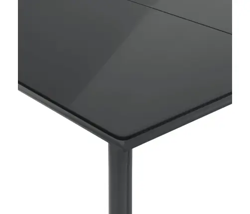 7-Osaline Aiamööblikomplekt Patjadega, Must, Polürotang