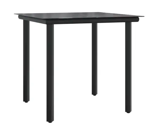 3-Osaline Bistrookomplekt Patjadega, Must, Polürotang