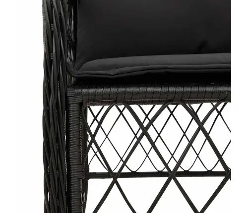 7-Daļīgs Dārza Mēbeļu Komplekts Ar Matračiem, Pe Rotangpalma Vidaxl