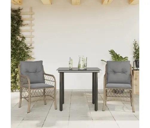 3-Osaline Bistrookomplekt Patjadega, Beežid Toonid, Polürotang