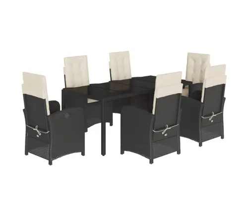 7-Daļīgs Dārza Mēbeļu Komplekts Ar Matračiem, Pe Rotangpalma Vidaxl