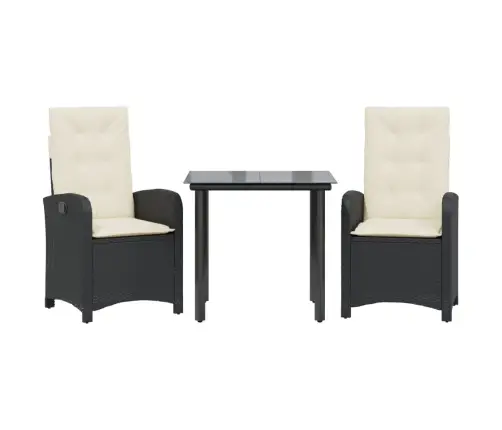 3-Daļīgs Dārza Mēbeļu Komplekts, Matrači, Pe Rotangpalma Vidaxl