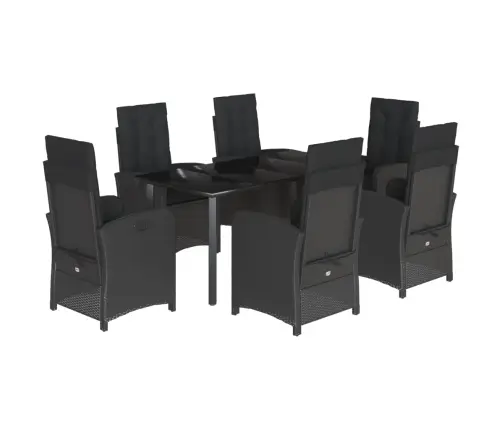 7-Daļīgs Dārza Mēbeļu Komplekts Ar Matračiem, Pe Rotangpalma Vidaxl