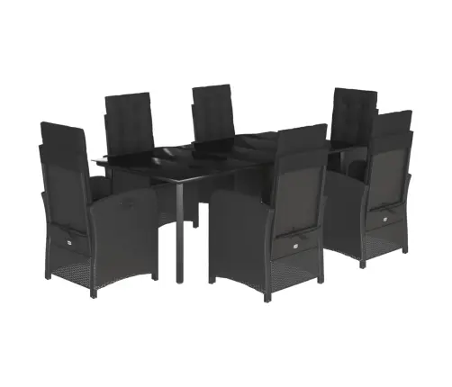 7-Daļīgs Dārza Mēbeļu Komplekts Ar Matračiem, Pe Rotangpalma Vidaxl