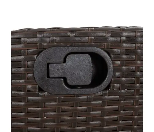 9-Daļīgs Dārza Mēbeļu Komplekts, Matrači, Brūna Pe Rotangpalma Vidaxl