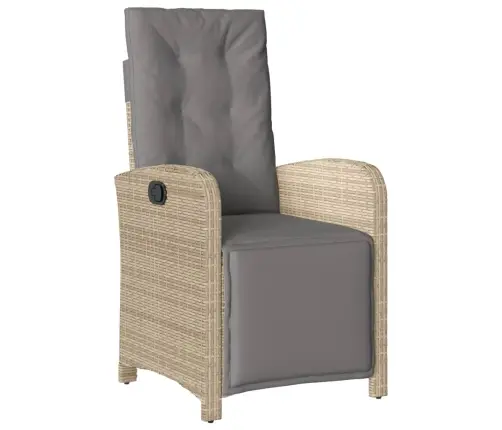 7-Daļīgs Virtuves Mēbeļu Komplekts Ar Matračiem,Pe Rotangpalma Vidaxl