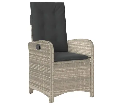 5-Daļīgs Dārza Mēbeļu Komplekts, Matrači,Gaiši Pelēka Pe Pinums Vidaxl 5-Daļīgs Dārza Mēbeļu Komplekts, Matrači,Gaiši Pelēka Pe Pinums Vidaxl