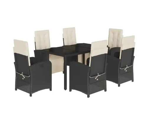 7-Daļīgs Dārza Mēbeļu Komplekts Ar Matračiem, Pe Rotangpalma Vidaxl