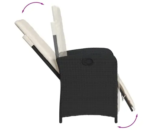 7-Daļīgs Dārza Mēbeļu Komplekts Ar Matračiem, Pe Rotangpalma Vidaxl