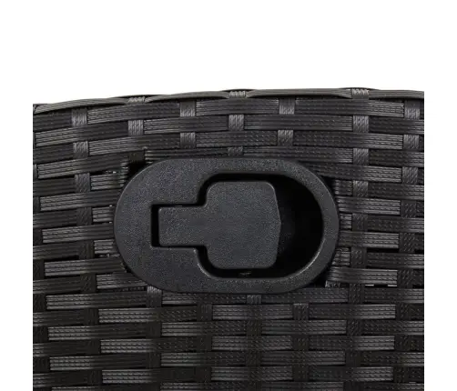 Bistro Komplektas Su Pagalvėlėmis, 3 Dalių, Juodas, Poliratanas