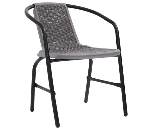 7-Daļīgs Dārza Mēbeļu Komplekts, Matrači, Bēša Pe Rotangpalma Vidaxl