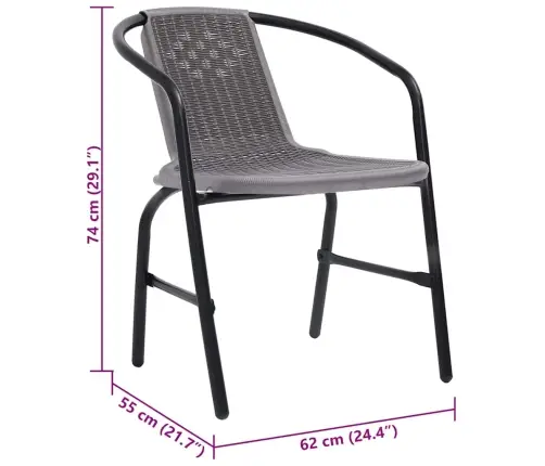 7-Daļīgs Dārza Mēbeļu Komplekts, Matrači, Bēša Pe Rotangpalma Vidaxl