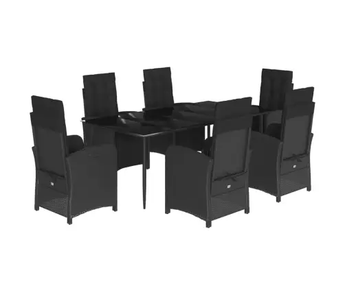 7-Daļīgs Dārza Mēbeļu Komplekts Ar Matračiem, Pe Rotangpalma Vidaxl