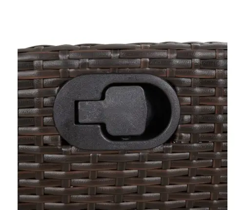 5-Osaline Aia Söögimööbli Komplekt Patjadega, Pruun, Polürotang