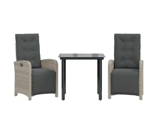 3-Osaline Bistrookomplekt Istmepatjadega, Helehall, Polürotang