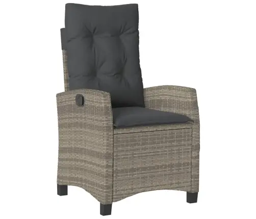 Sodo Komplektas Su Pagalvėlėmis, 9 Dalių, Pilkas, Poliratanas Sodo Komplektas Su Pagalvėlėmis, 9 Dalių, Pilkas, Poliratanas