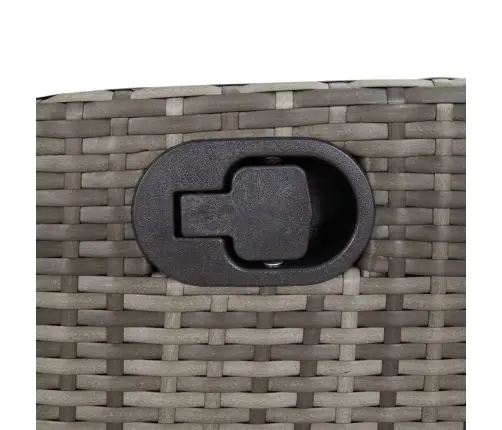 Sodo Komplektas Su Pagalvėlėmis, 9 Dalių, Pilkas, Poliratanas Sodo Komplektas Su Pagalvėlėmis, 9 Dalių, Pilkas, Poliratanas