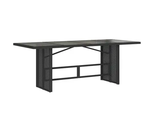 9-Daļīgs Dārza Mēbeļu Komplekts, Matrači, Melns, Pe Rotangpalma Vidaxl