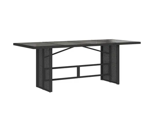 9-Daļīgs Dārza Mēbeļu Komplekts, Matrači, Melns, Pe Rotangpalma Vidaxl