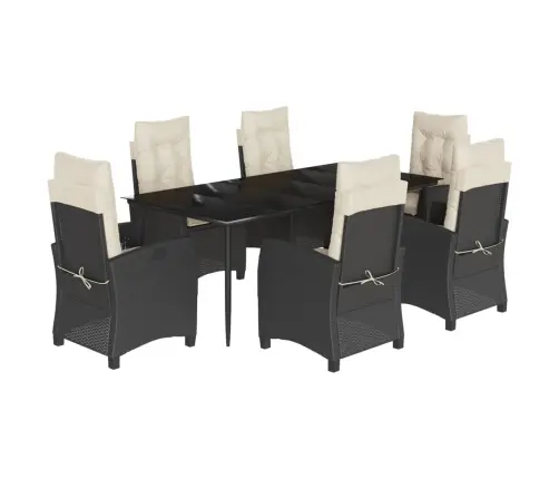 7-Daļīgs Dārza Mēbeļu Komplekts Ar Matračiem, Pe Rotangpalma Vidaxl