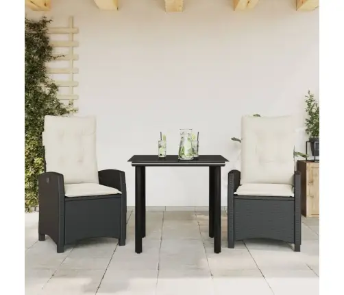 3-Daļīgs Dārza Mēbeļu Komplekts, Matrači, Pe Rotangpalma Vidaxl