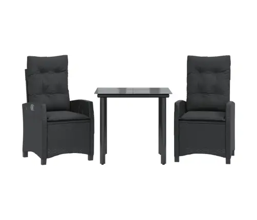 3-Daļīgs Dārza Mēbeļu Komplekts, Matrači, Pe Rotangpalma Vidaxl