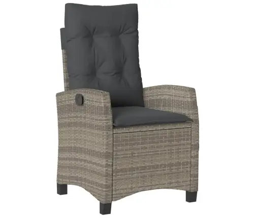 5-Osaline Aiamööbli Komplekt Patjadega, Hall, Polürotang