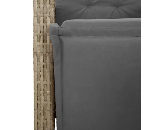 9-Daļīgs Virtuves Mēbeļu Komplekts Ar Matračiem, Pe Rotangpalma Vidaxl