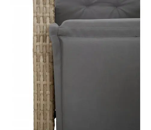 5-Daļīgs Dārza Mēbeļu Komplekts Ar Matračiem, Pe Rotangpalma Vidaxl