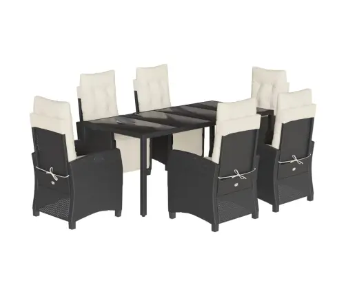 7-Daļīgs Dārza Mēbeļu Komplekts Ar Matračiem, Pe Rotangpalma Vidaxl