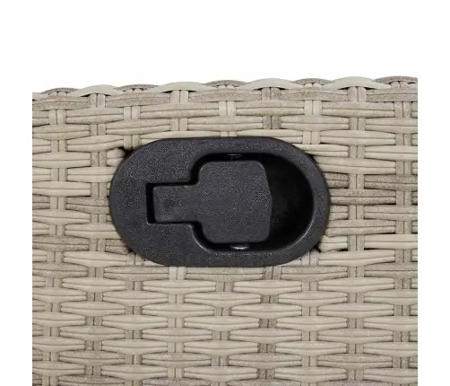 9-Osaline Aiamööbli Komplekt Patjadega, Helehall, Polürotang