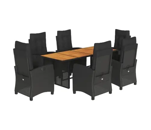 7-Daļīgs Dārza Mēbeļu Komplekts Ar Matračiem, Pe Rotangpalma Vidaxl