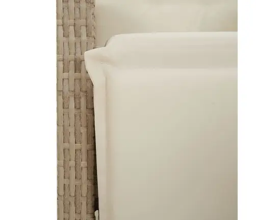 9-Daļīgs Virtuves Mēbeļu Komplekts Ar Matračiem, Pe Rotangpalma Vidaxl