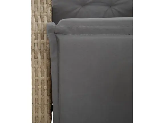 5-Osaline Aia Söögimööbli Komplekt Patjadega, Beežid Toonid