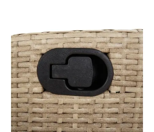 Sodo Komplektas Su Pagalvėlėmis, 7 Dalių, Smėlio, Poliratanas