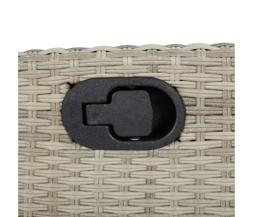 3-Osaline Aiamööbli Komplekt Patjadega, Helehall, Polürotang